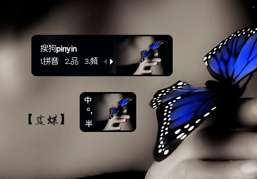 蓝蝶- 搜狗拼音输入法 - 搜狗皮肤